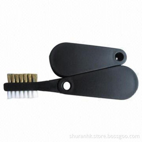 Golf 2-way Club Brush, Features a Hard Brush for Irons and a Soft Brush for Woods